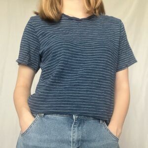 PACSUN Striped Blue Women's Top